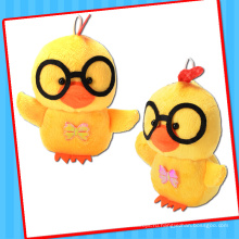 2017 плюшевые желтый петух курица Брелок игрушка с конфетами